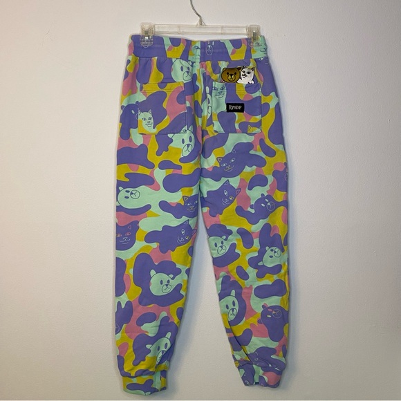 Teddy Fresh x Ripndip collar 2.0 Camo sweatpants size S joggers - Picture 4 of 10